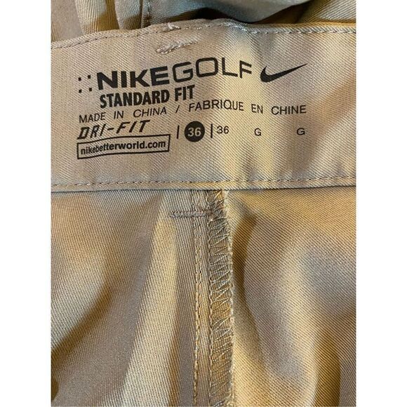 Nike Golf Men’s Tan Cargo Flat Front Standard Fit Shorts Size 36 - Picture 5 of 5